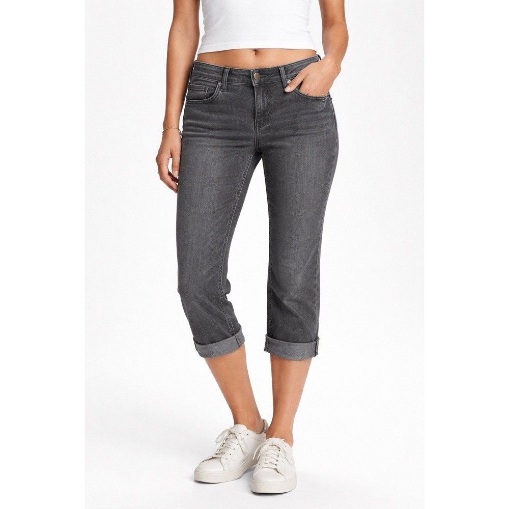 Marc by Marc Jacobs Grey Cropped Cuffed Jeans Size 6 Stretch Denim Capris